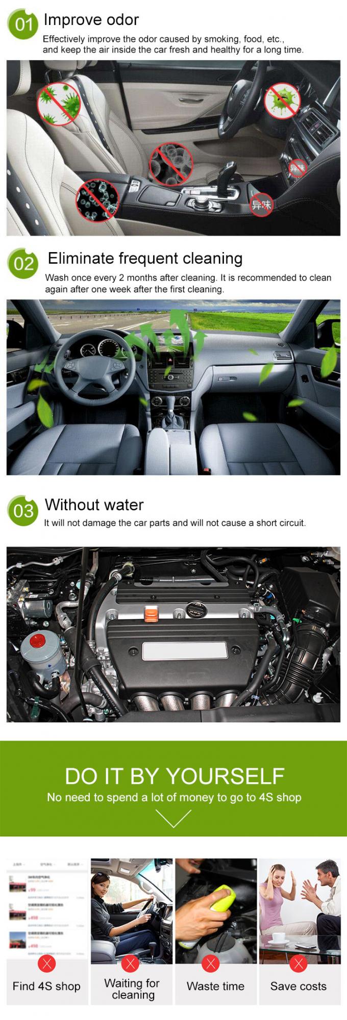 Ev Köpüğü Araba Temizleyici Sprey MSDS Klima Temizleyici Sprey 1