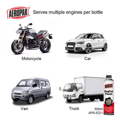 Aeropak 300ml Aerosol Eco-friendly Deeply Flush Car Motorcycles Efficient Cleaner Wash Heavy Duty Engine Internal Cleaning