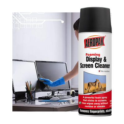 Aeropak 200ml Aerosol Çevre dostu Alkolsüz Anti-Statik Şeritsiz Hızlı Kurutma Çok Kullanımlı Özel Renkli Ekran