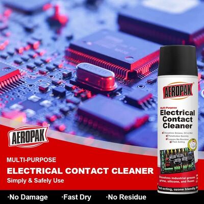 Aeropak 500ml Aerosol Sıvı ve Kimyasallar Yüksek Verimli Elektronik Kontak Temizleyici Hassas Elektronik Yağlayıcı Ürün Spreyi