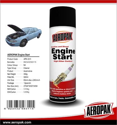 Alçak sıcaklıkta başlatmak Sıvı motor başlatıcı